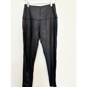 Rachel Zoe Black Coated Leggings Size Small